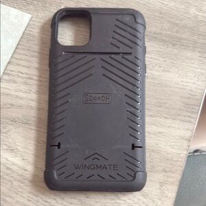 Black Textured iPhone 11 Pro Case with Geometric Design